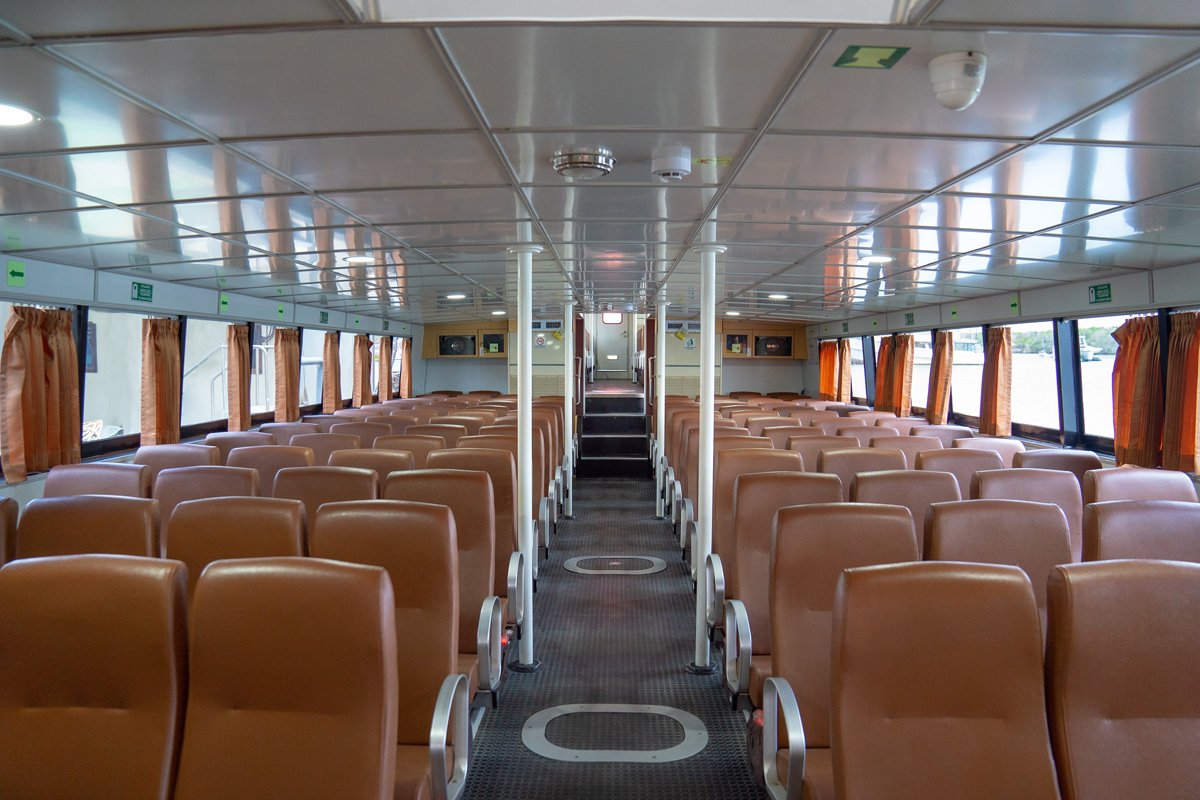 eka jaya fast ferry cabin view